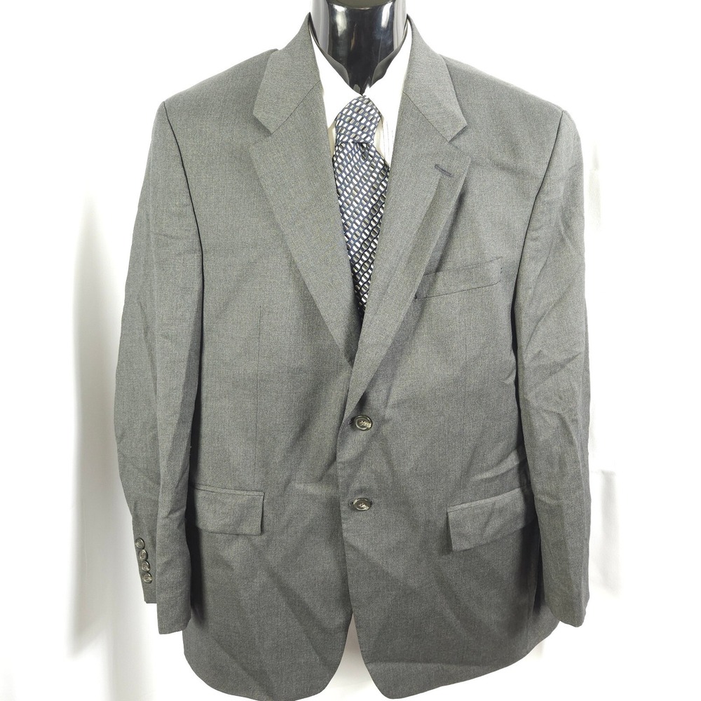 Lauren Ralph Lauren Blazer Men 42R‎ Gray Sports Coat 2 Button Single Vent